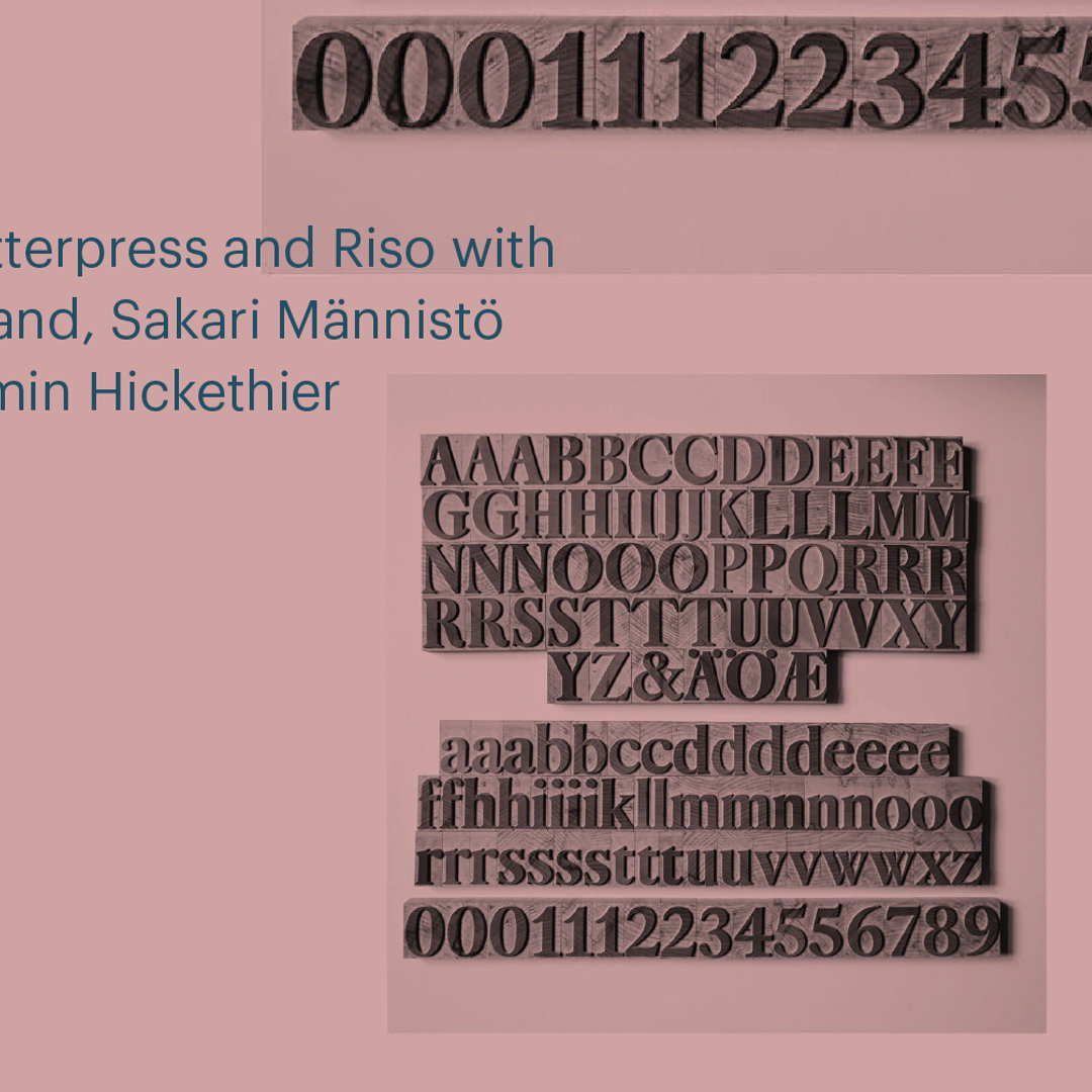 Grafill Stavanger Talk and Letterpress Riso Workshop