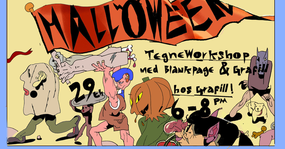 Grafill Grafill Illustrasjon: Halloween Tegneworkshop – Grafill
