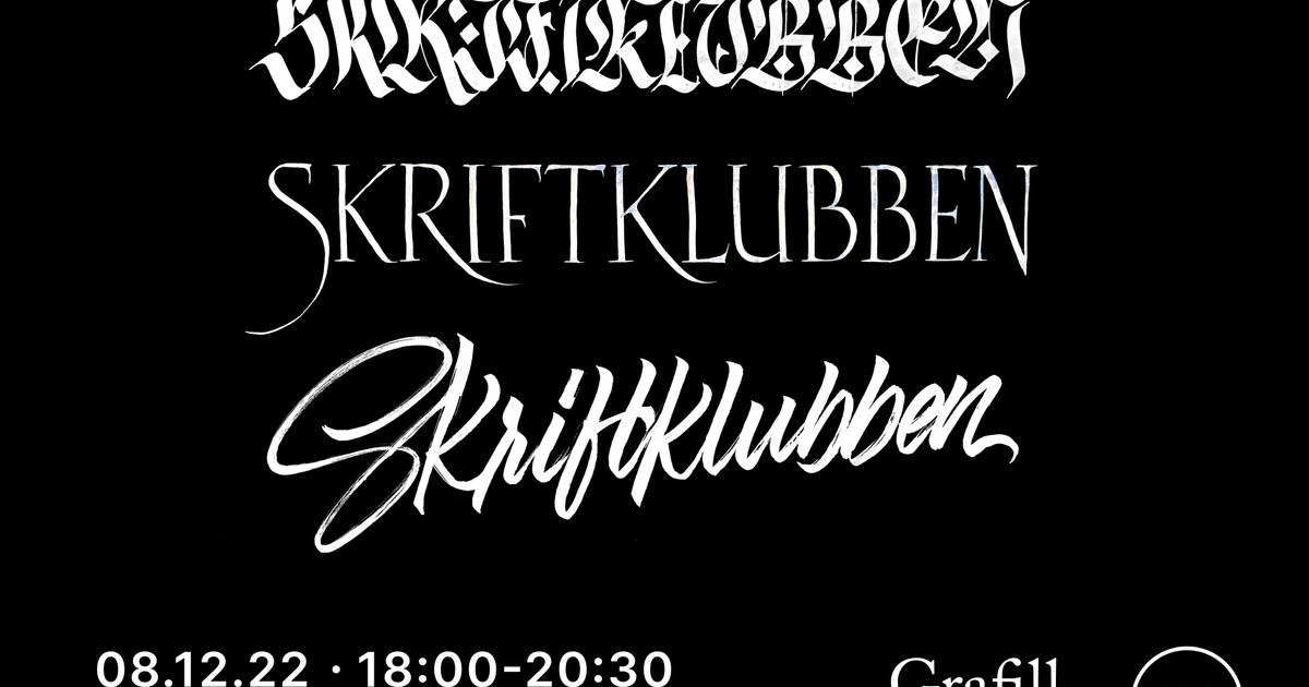 Graffil Grafill Trøndelag: Bokstavjam med Skriftklubben – Grafill