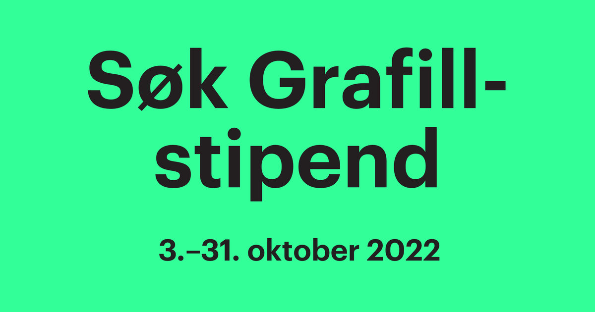 Graffil Nå kan du søke Grafillstipend – Grafill